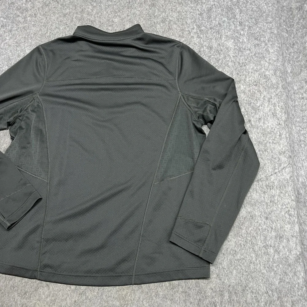 The North Face Pullover Mens XL Gray FlashDry 1/4 Zip Long Sleeve Running Hiking